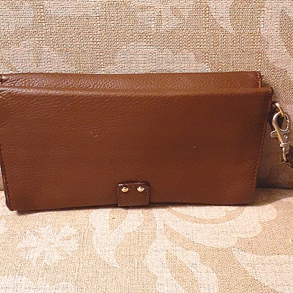 MICHAEL KORS WALLET WRISTLET CLUTCH LEATHER - Picture 3 of 11